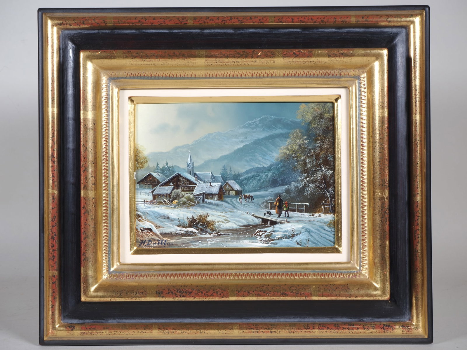 Herbert Duttler (1948, Bavaria) - Snowy Winter Landscape (1 of 3)