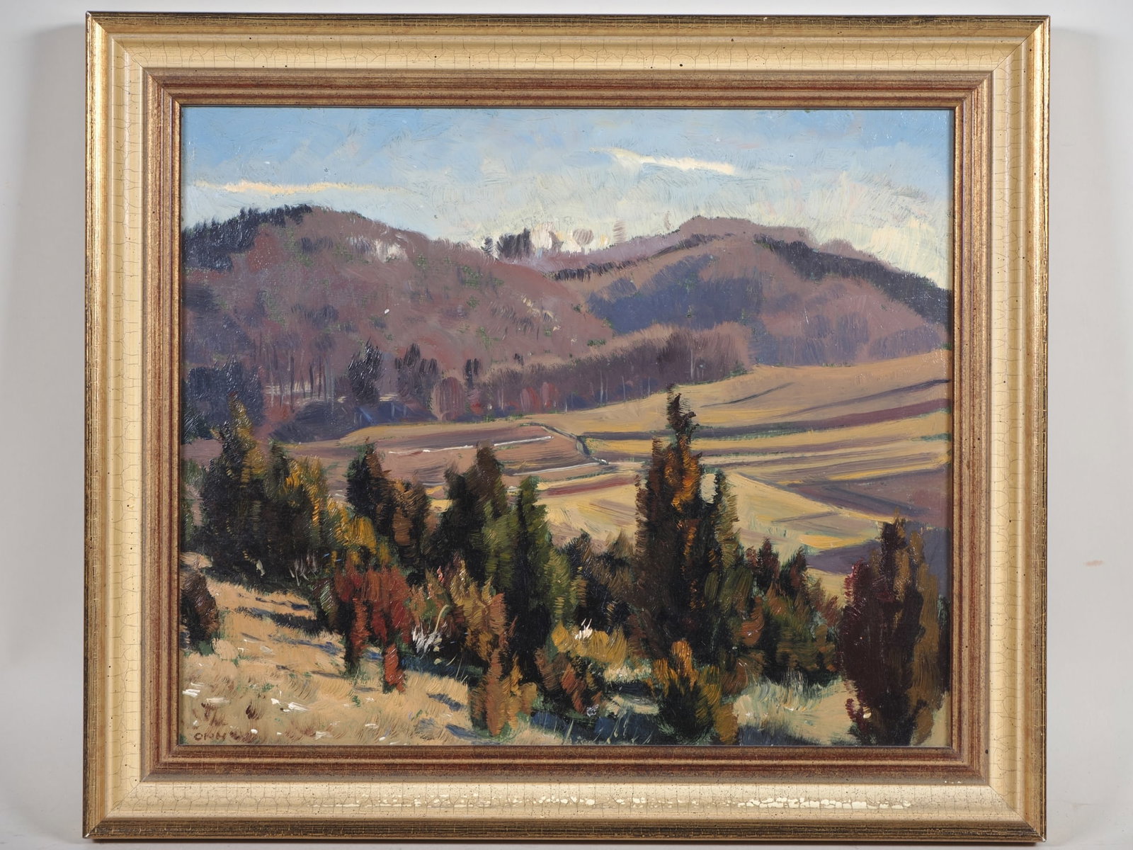 Otto Neubrand (1911, Herbrechtingen - 1975, Königsbronn) - Alb landscape (1 of 2)