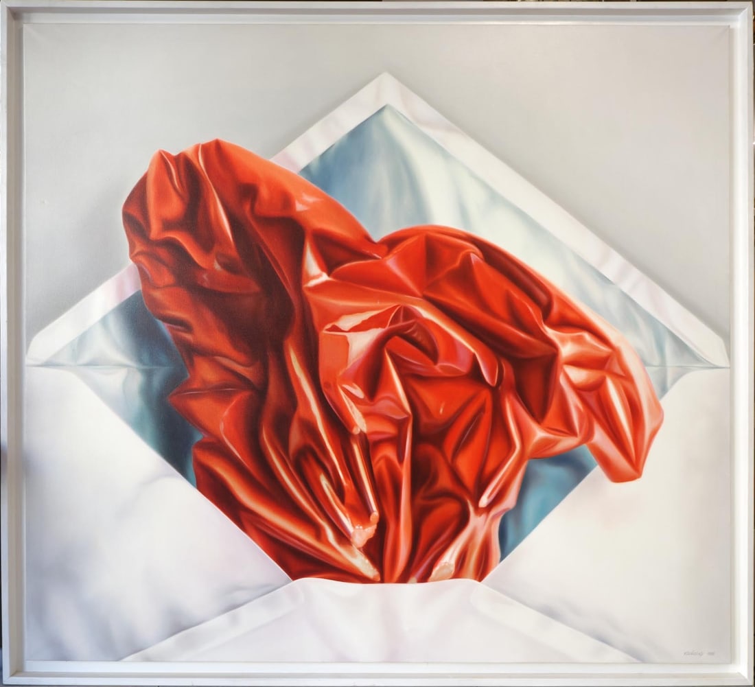 Brigitte Kornetzky - "The Opened Message" 1986 - Large format 200 x 181 cm (1 of 4)