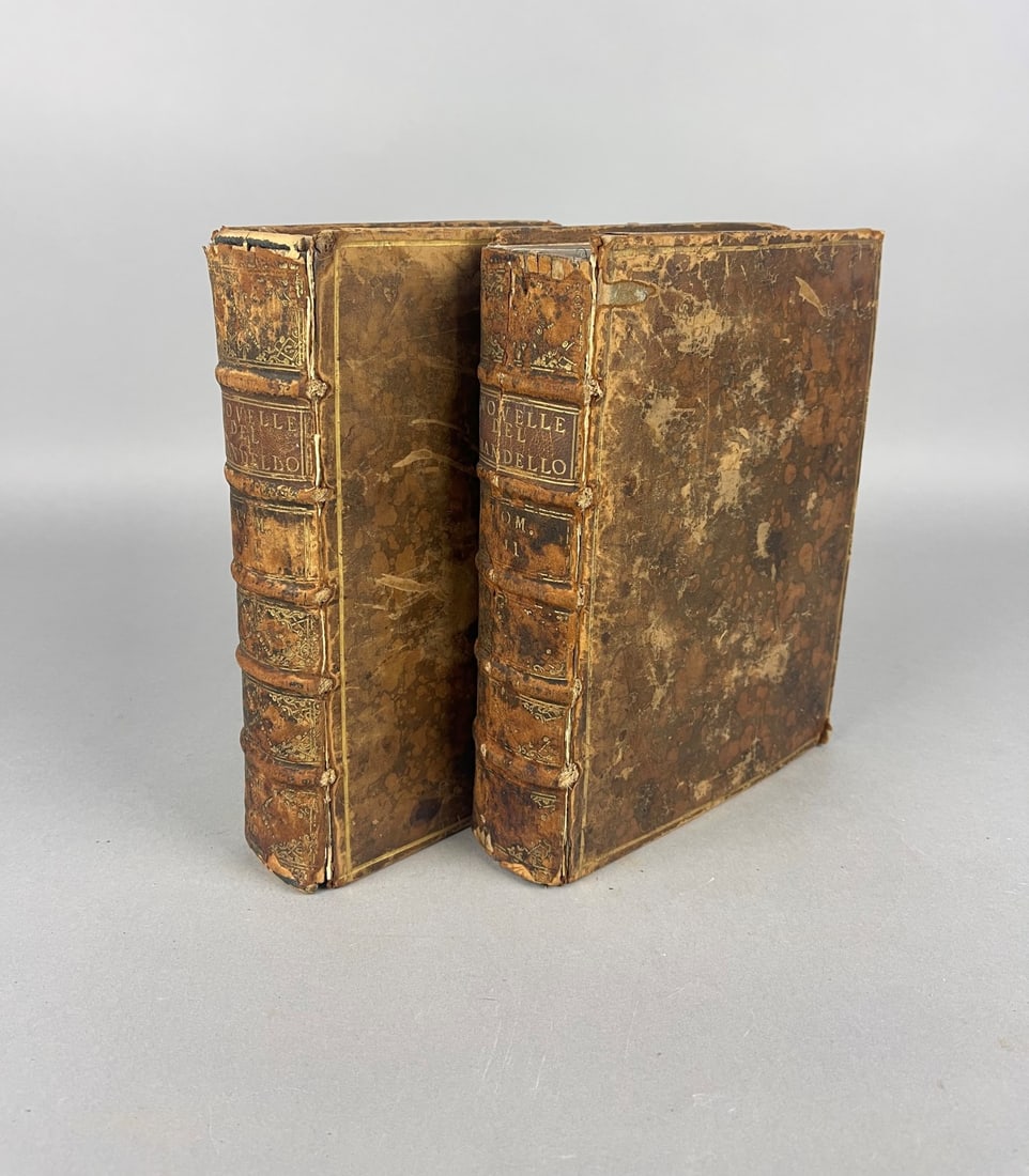 Bandello, Matteo, Novelle del Bandello, In Lucca per Vincentio Busdrago 1554, 2nd and 3rd volumes, (1 of 4)