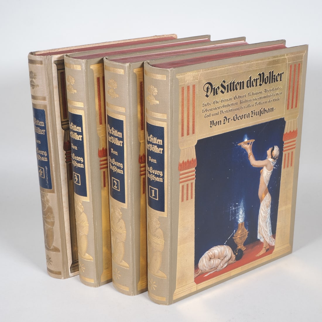 The Customs of Peoples, 4 volumes, circa 1900 (1 of 1)