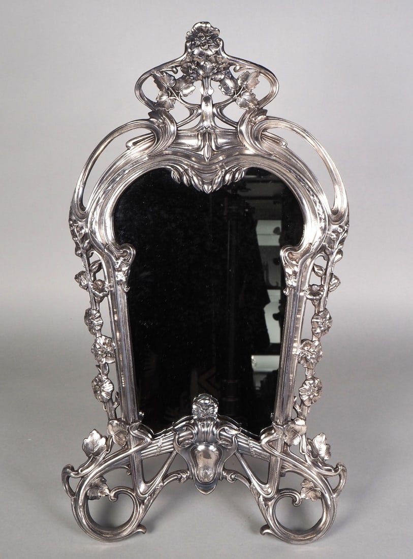 Large vanity mirror, around 1900 (1 of 2)