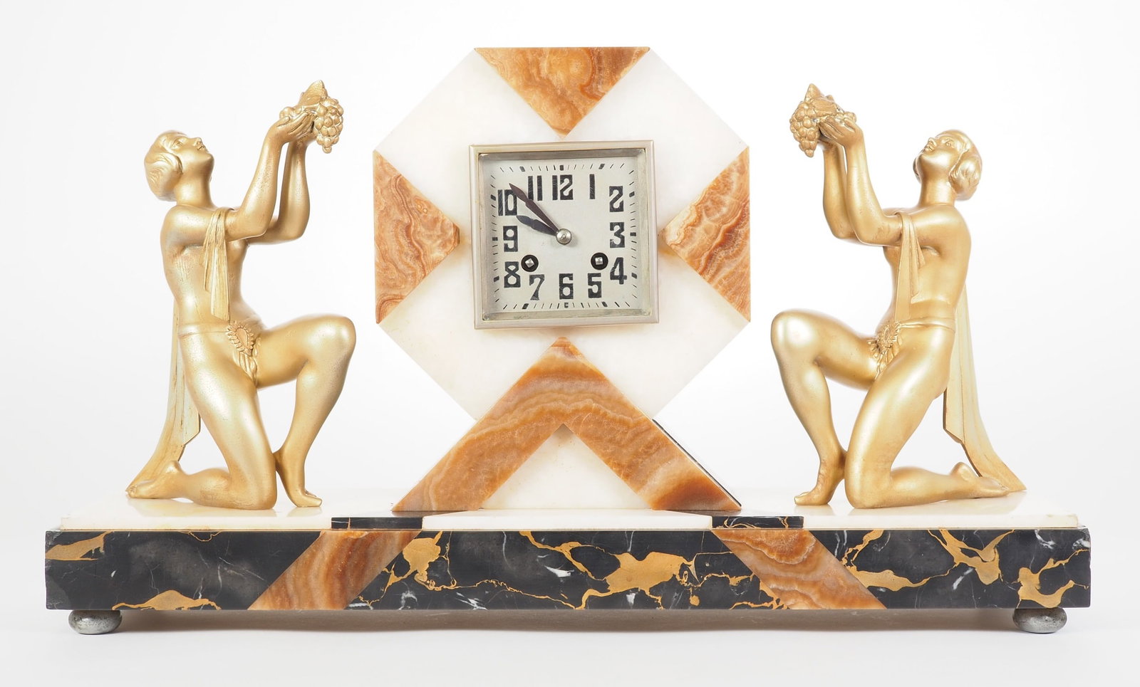 Art Deco mantel clock, around 1920 (1 of 6)