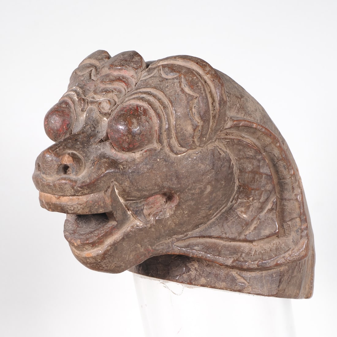 Antique Chinese temple guardian, Foo Dog, probably 18th century. (1 of 4)
