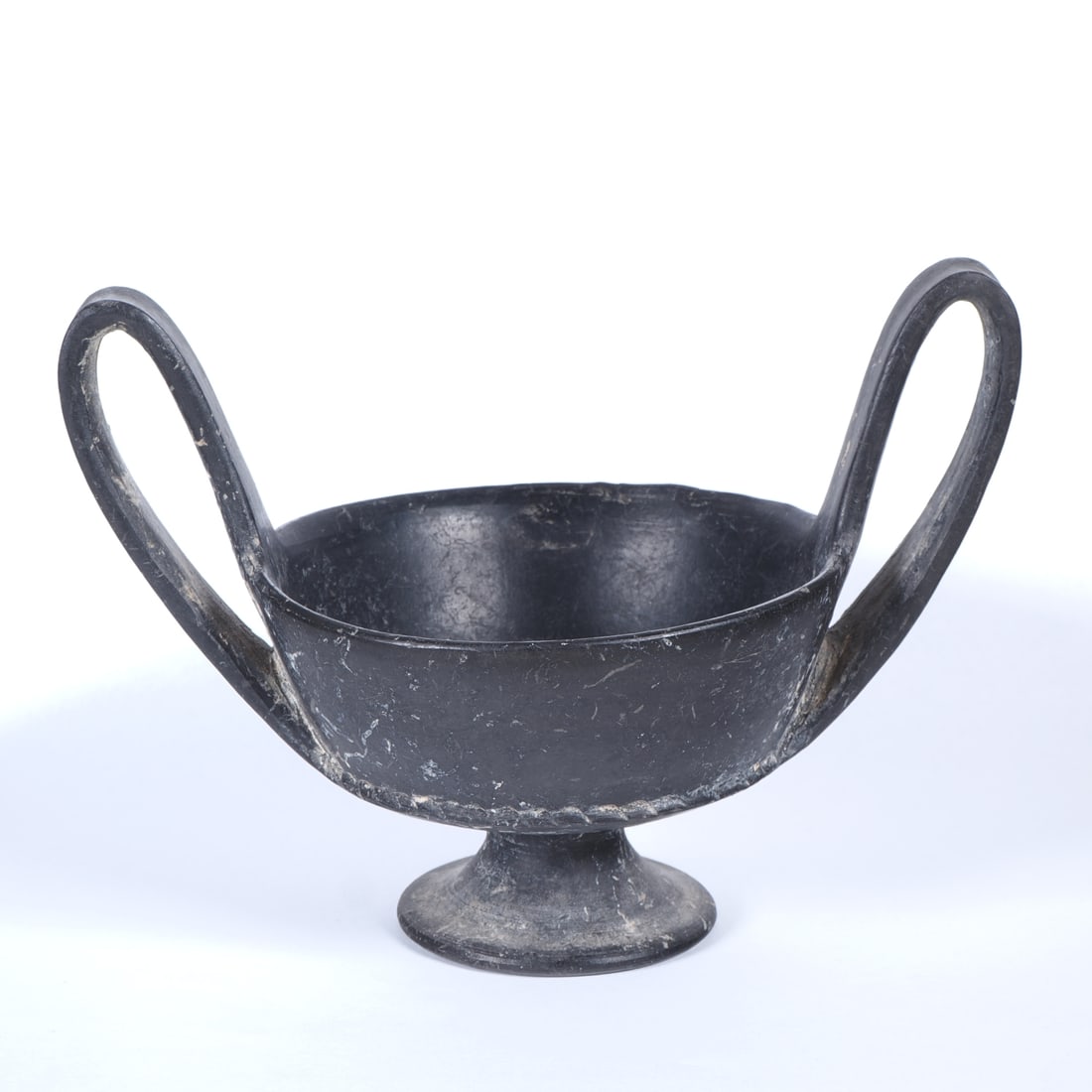 Etruscan Bucchero kantharos, late 7th century BC. (1 of 3)