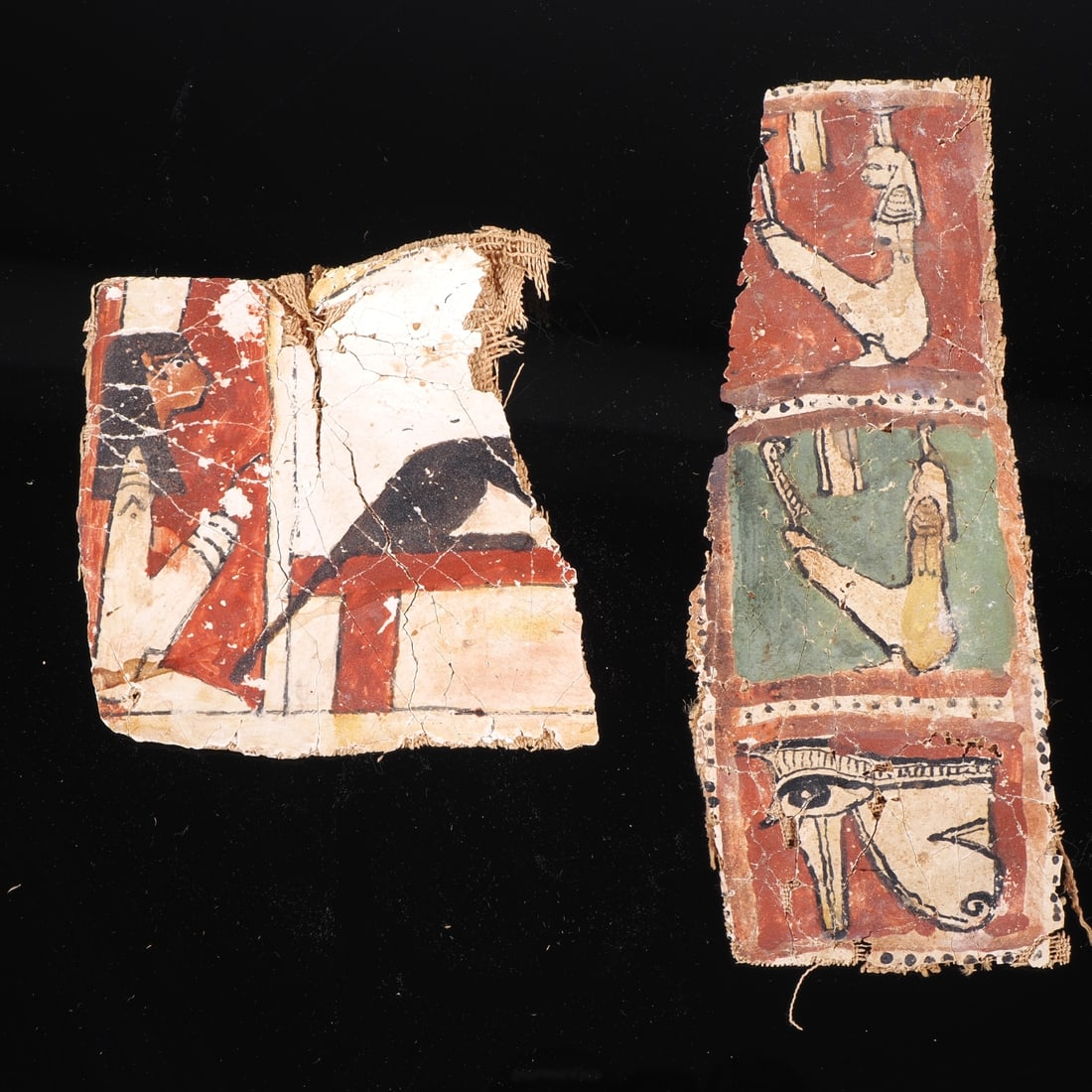 Sarcophagus fragments, Ancient Egypt, c. 664-350 BC. (1 of 5)