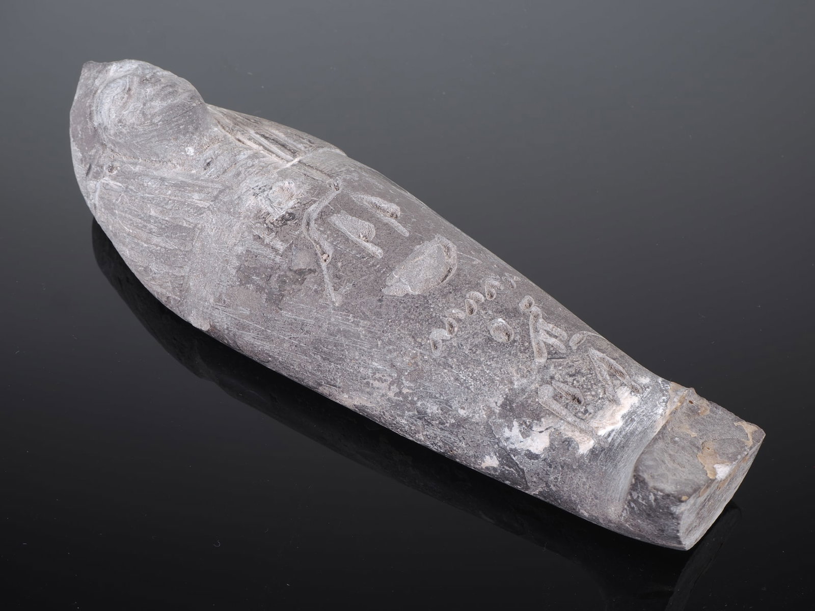 Egyptian stone figurine, date unknown (1 of 3)