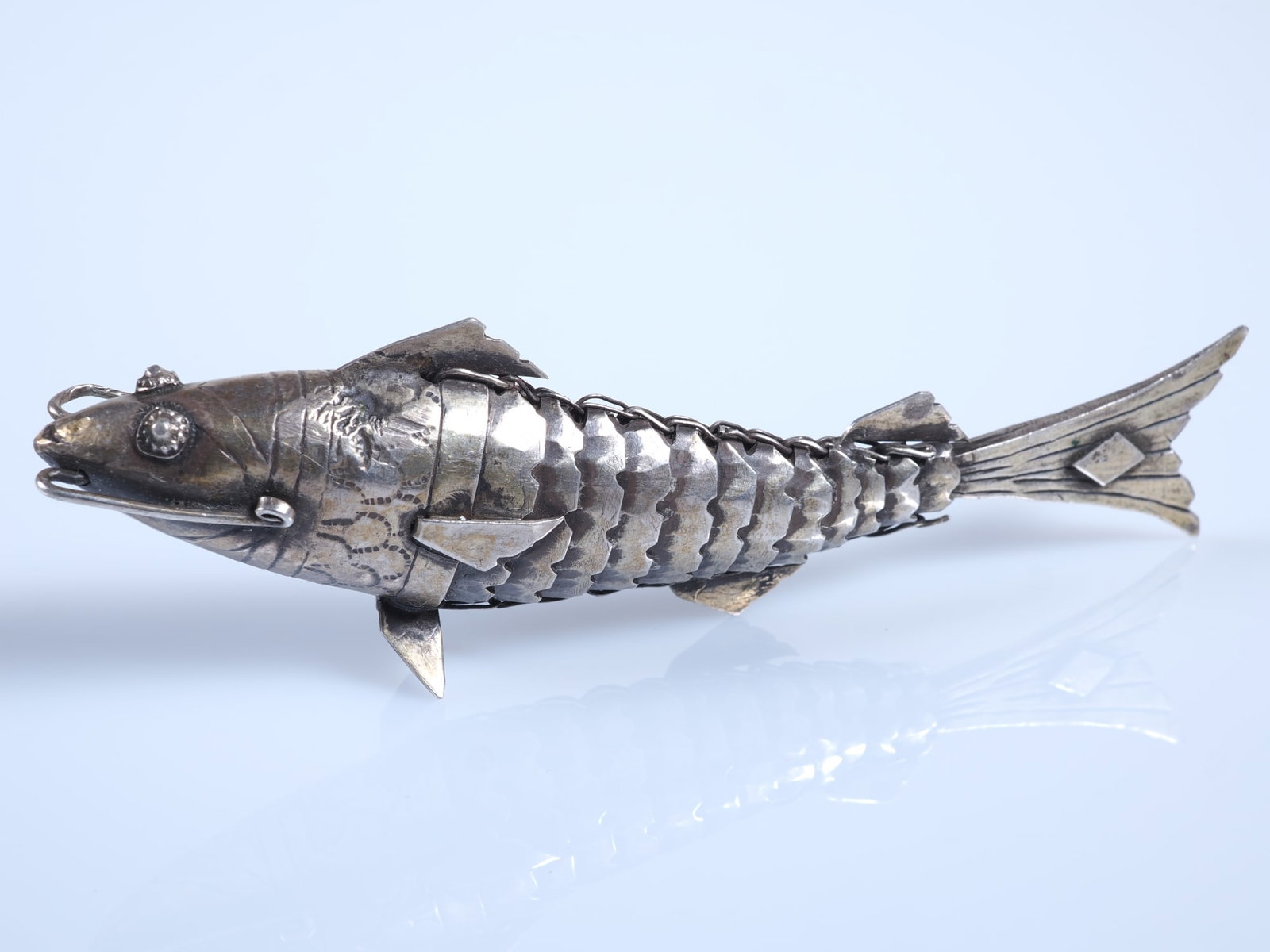 Judaica, Besamim fish, circa 1900 (1 of 1)