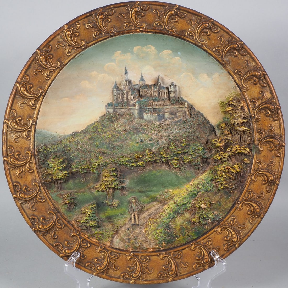 Relief plate with Hohenzollern, around 1880 - Wilhelm Schiller & Sohn (1 of 4)