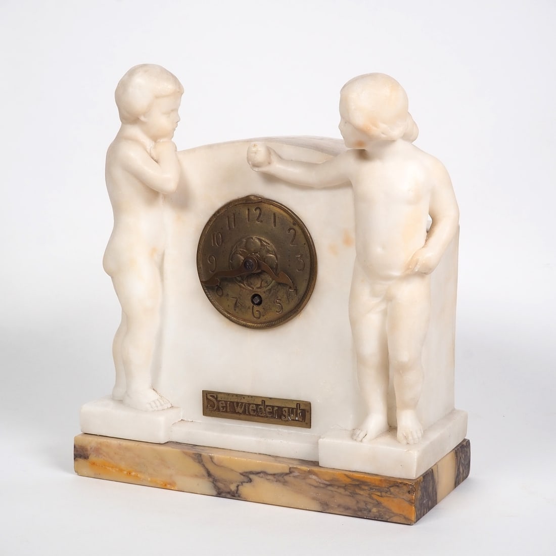 Art Nouveau figurine clock, around 1900 (1 of 5)