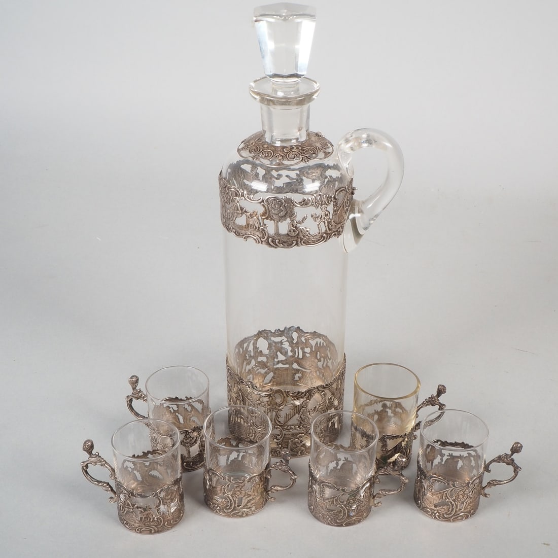 Alpine grandfather clock, probably late 18th century. (1 of 5)