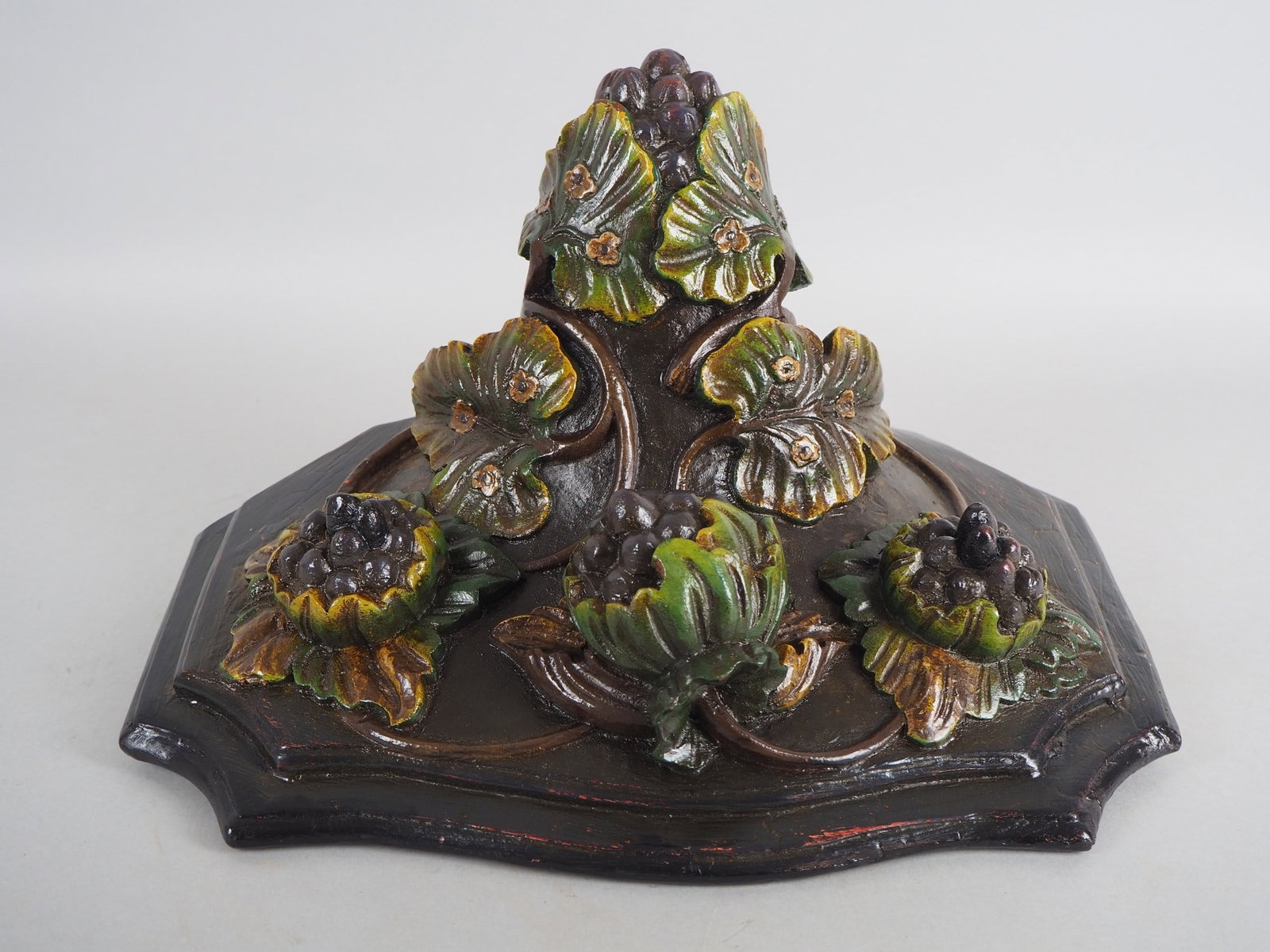 Wooden wall console, ca. 1900 (1 of 2)