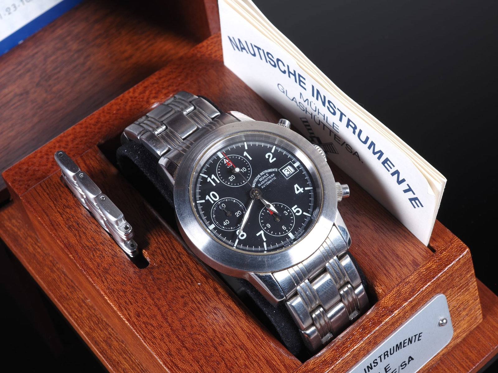 Mühle Glashütte German Sport Chronograph M12 Automatic, with box (1 of 4)