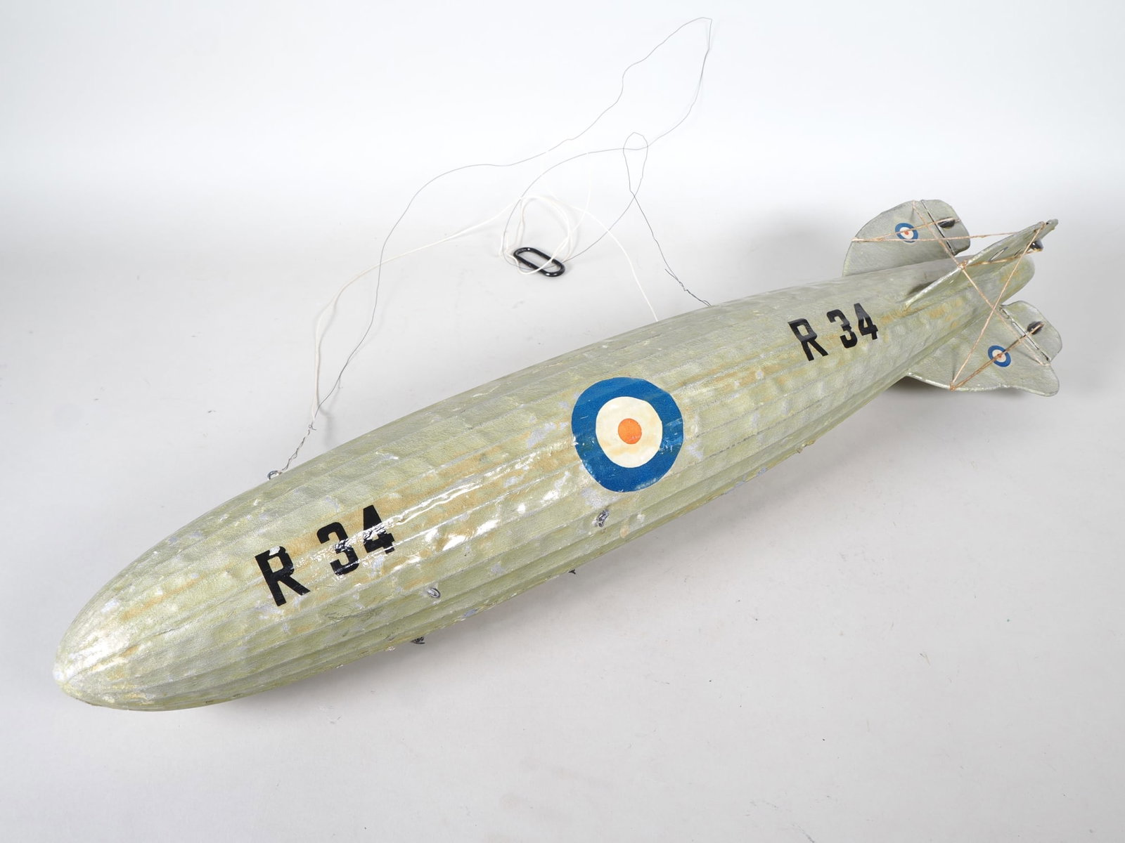 Large model of the R34 rigid airship, probably from the 1930s (1 of 3)