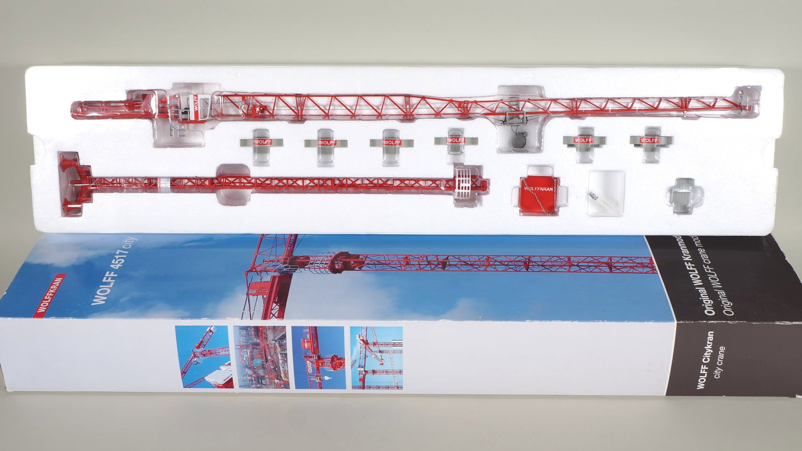 Wolffkran 4517 city crane model in original packaging (1 of 1)