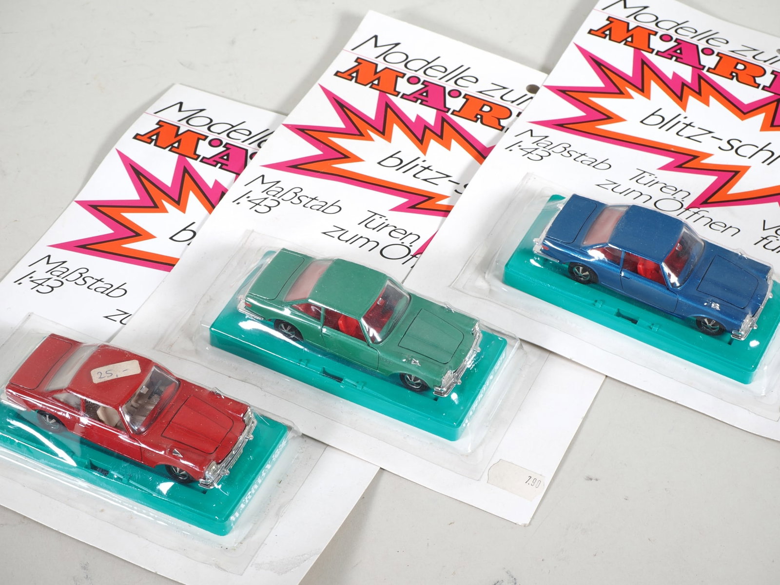 3x Märklin RAK No. 1814 BMW 3000 V8 in original packaging, all colours (1 of 2)