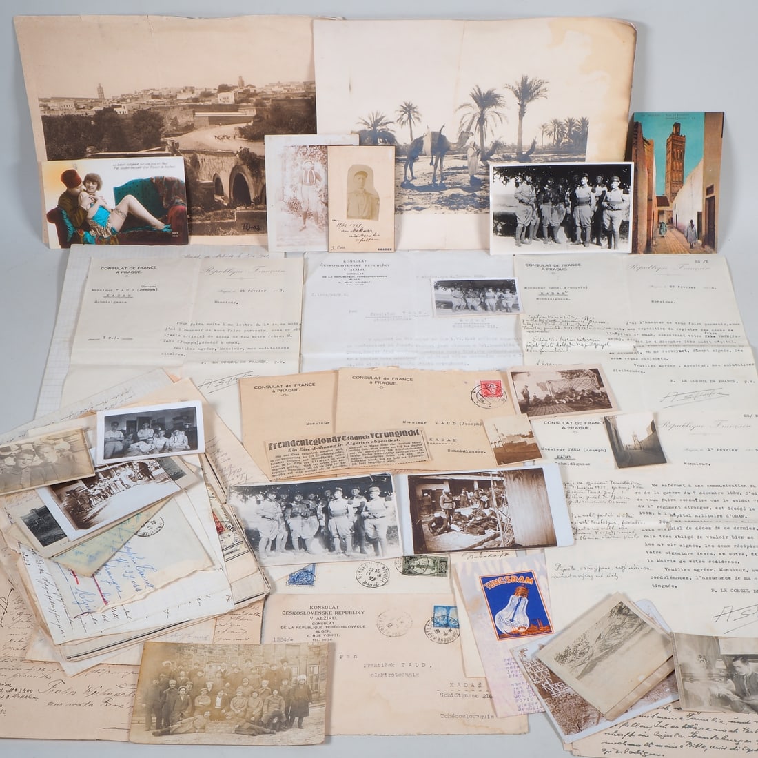 Bohemian Foreign Legionnaire document and photo estate, 1920/30s (1 of 11)