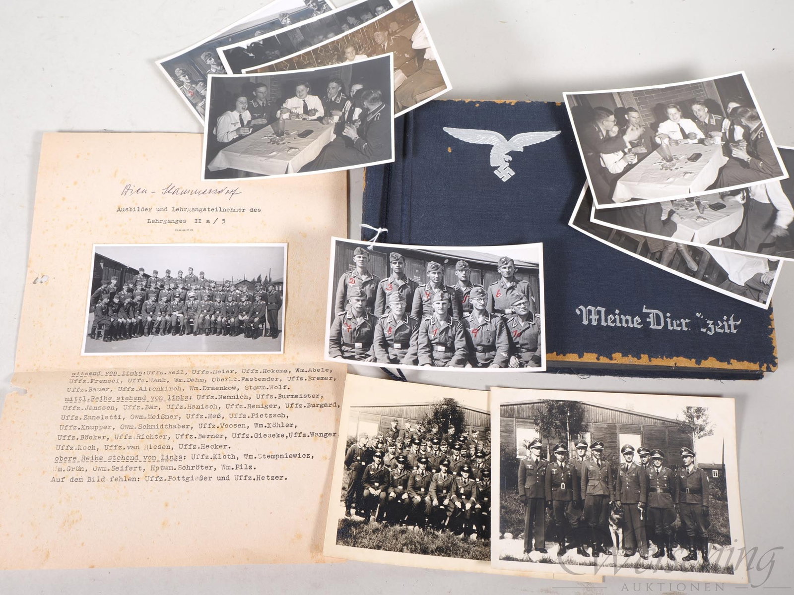 Luftwaffe WW2 Photo Album: Airmen, Anti-Aircraft Artillery, General Sperrle, Flag Dedication (1 of 20)