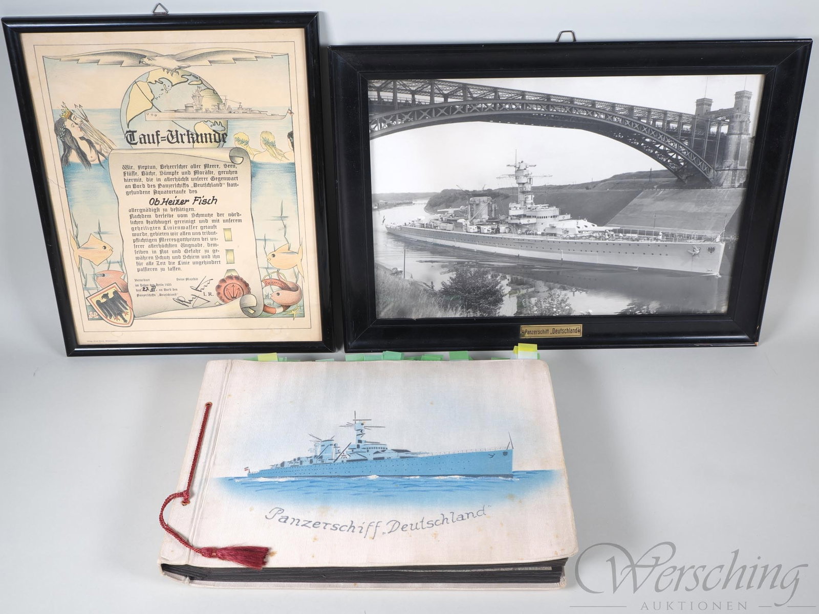 Armoured ship Deutschland: extensive collection of unique photographs of Göring, Goebbels, Hess, (1 of 20)