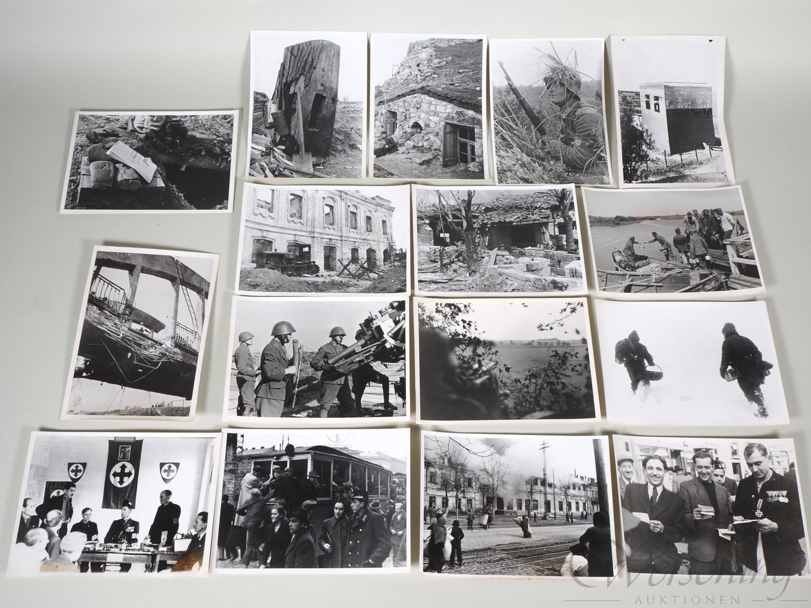 Rare Wehrmacht late war press photos with stamps and explanations, 1944 (1 of 7)
