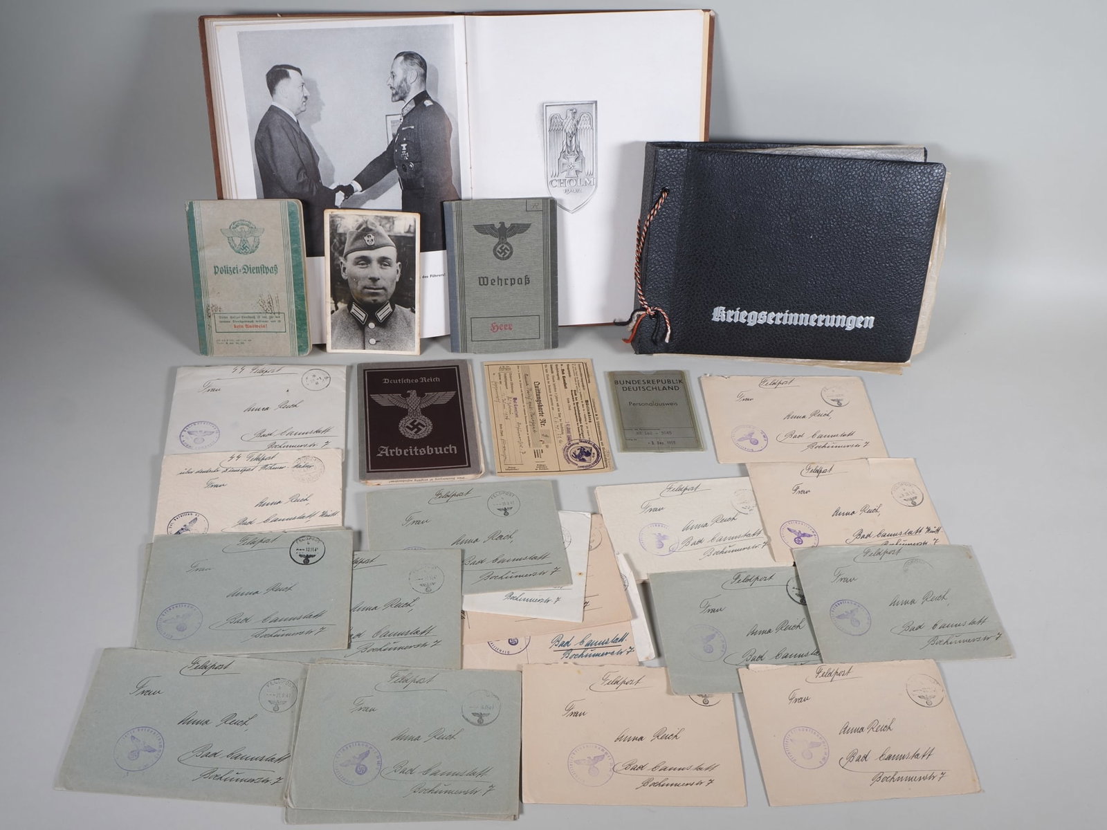 Cholm Combatant: Belongings of a fallen machine-gunner from Police Battalion 53, Cholm 1942 (1 of 20)