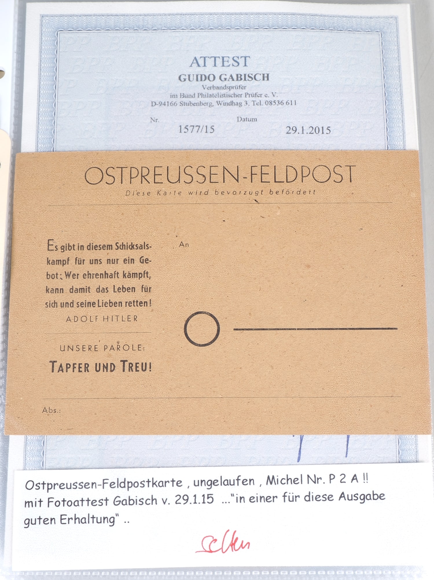 Special field post collection, mixed, SS, East Prussia, Adjutant f. Streicher, War 1871 (1 of 12)