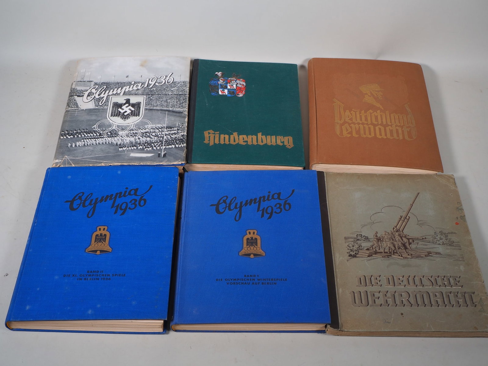 6x NS albums with cigarette trading cards, Third Reich (1 of 1)