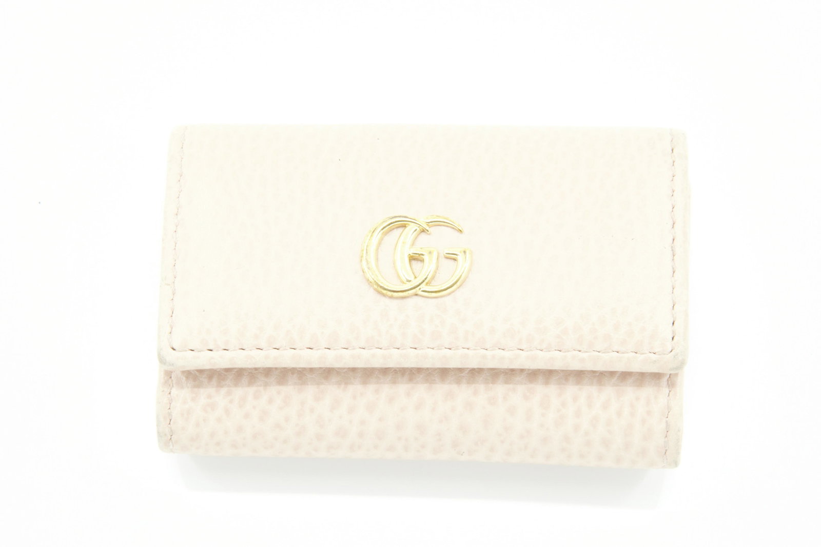 Gucci GG Pink Leather Key Wallet With Box (1 of 3)