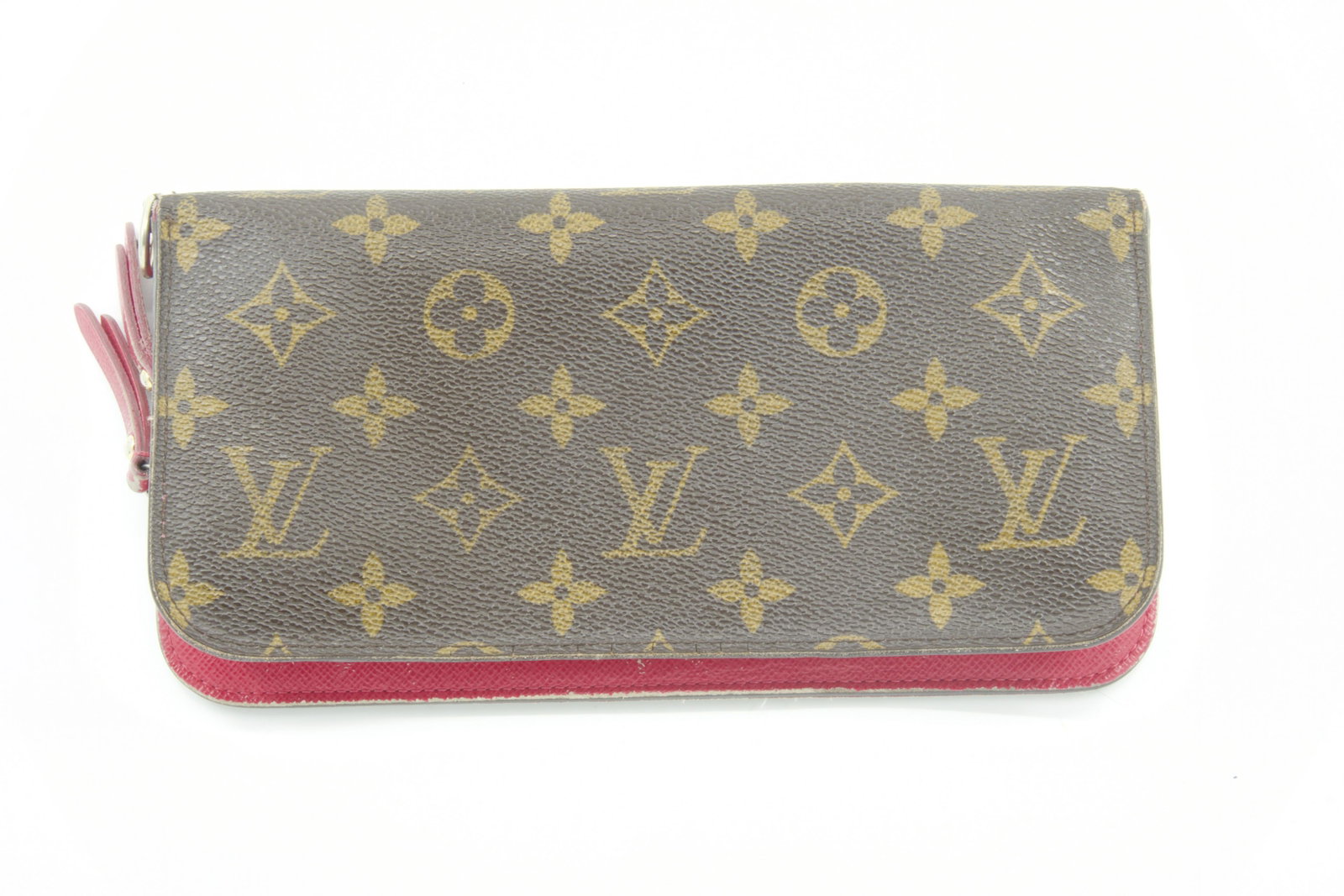 Louis Vuitton Wallet: Slight wear, Discoloraton, Small Rips, and scratches