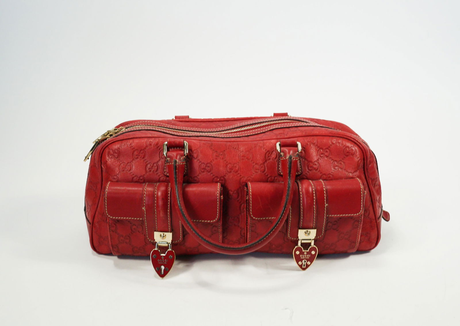 Gucci Joy Red Heart Boston Bag (1 of 7)