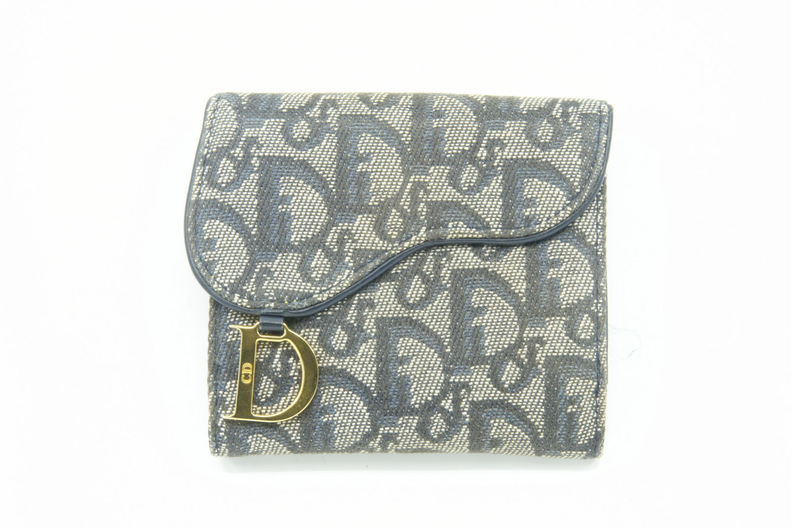 Dior Trotter Navy Saddle Wallet (1 of 3)