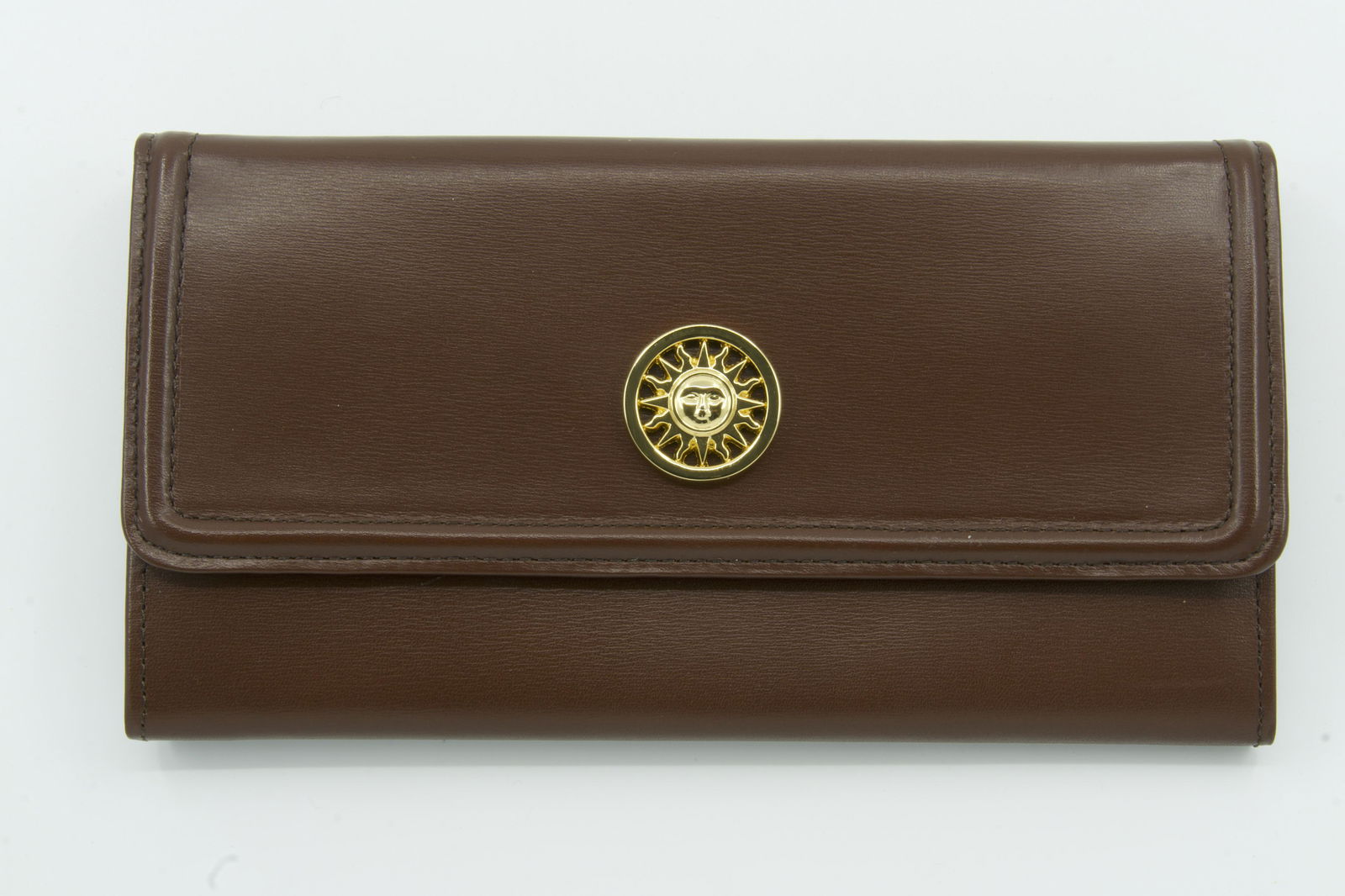 Versace Brown Leather Wallet (1 of 5)