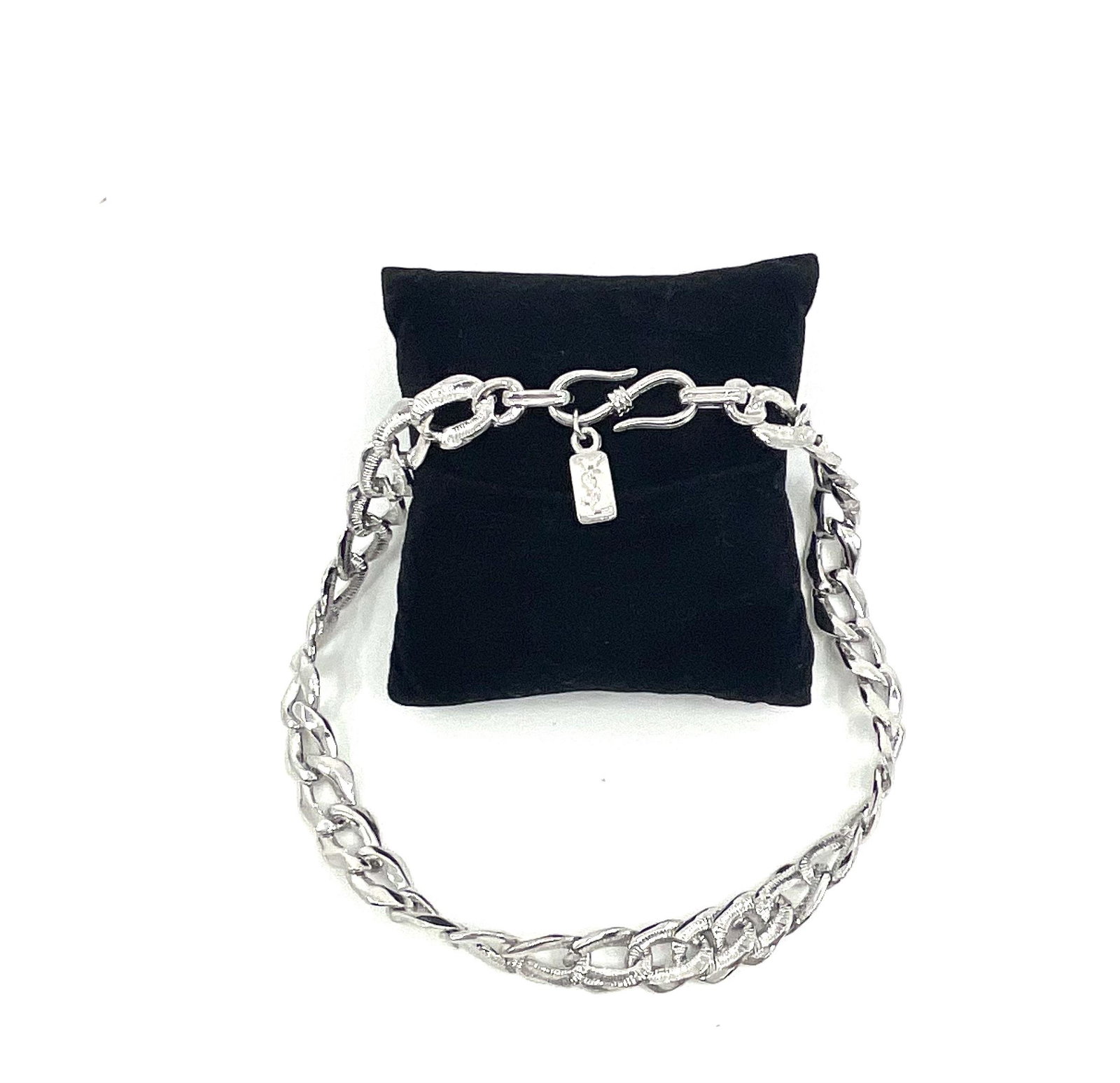 YSL Silver Choker: Silight Wear, tarnished, and prewoned