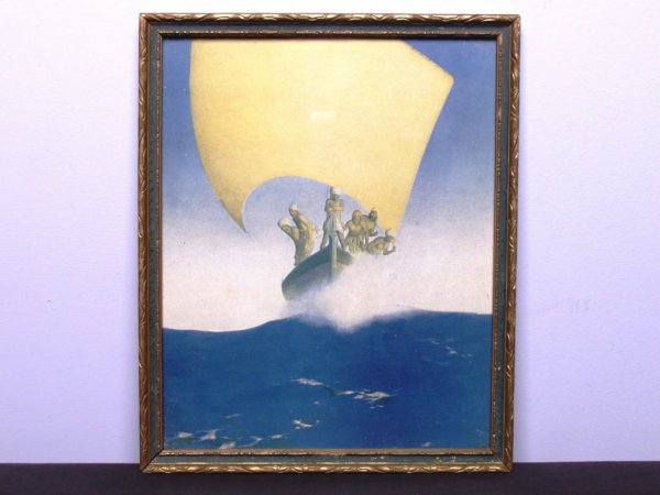 Vintage Maxfield Parrish Print: Vintage Maxfield Parrish Print no description Dimensions: 7.75 x 9.75 inches