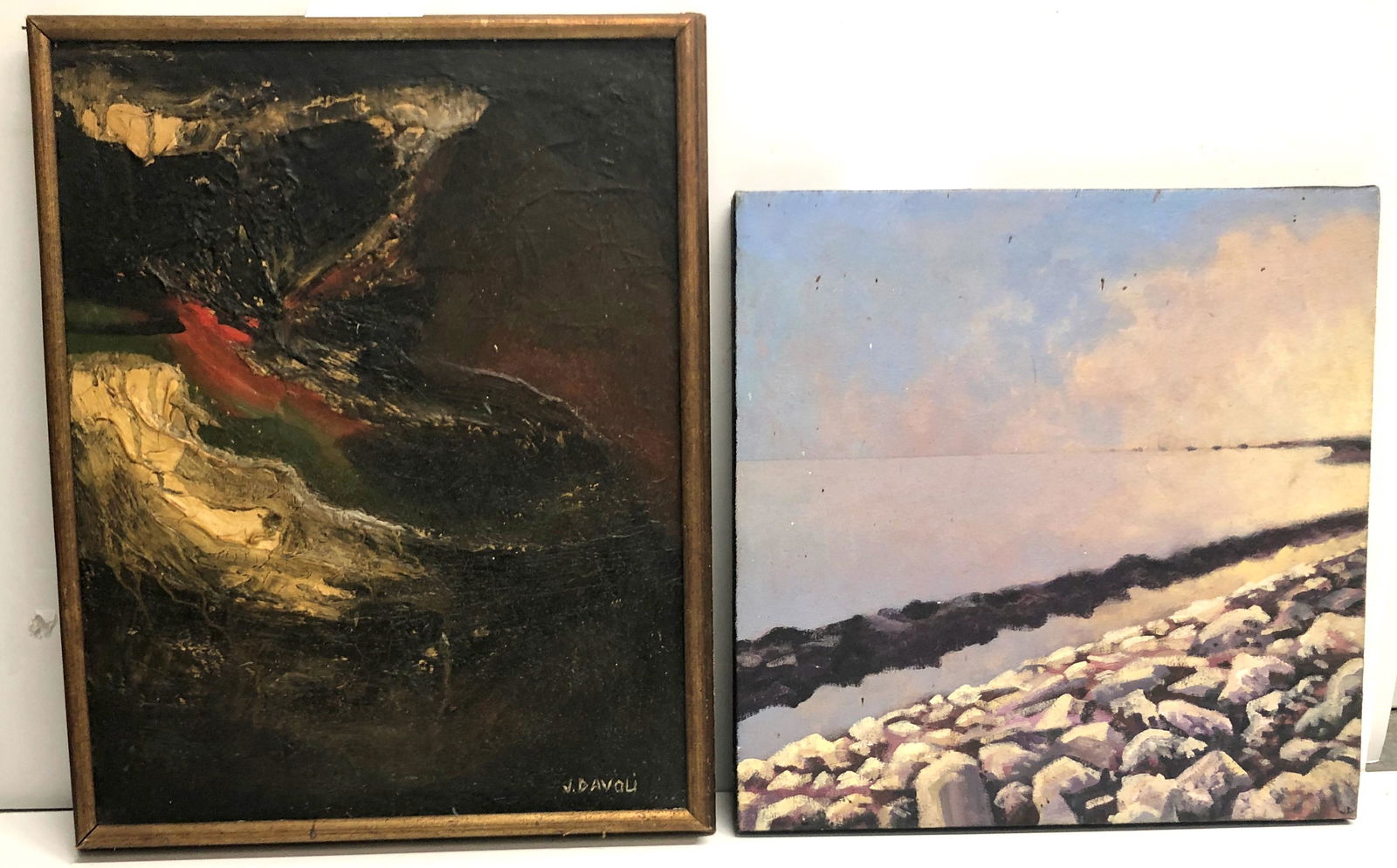 Dark Abstract and Seashore View (1 of 6)