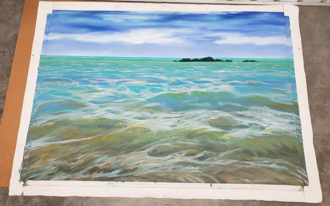 Key West  View of Ocean from Beach - Unstretched (1 of 5)