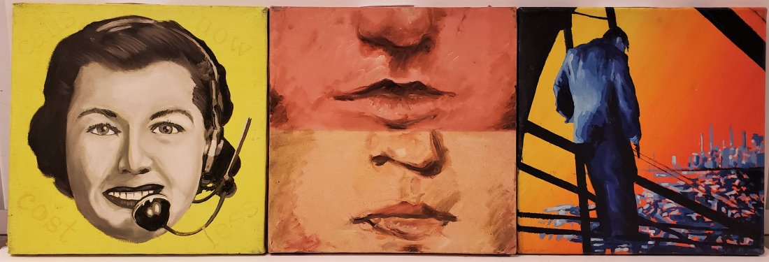 Moylan Set of 3 Small Paintings (1 of 5)