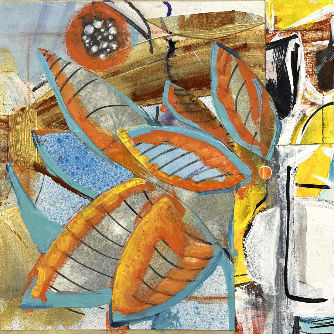 Lee Brock / Orange and Blue Leaves (1 of 3)