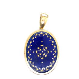 18k Yellow Gold Victorian Enamel Locket