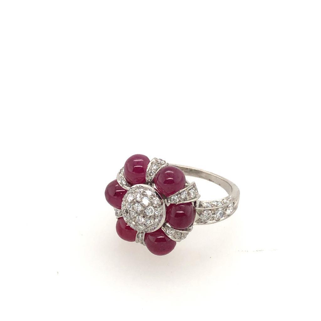 Platinum, Diamond and Ruby Ring (1 of 7)