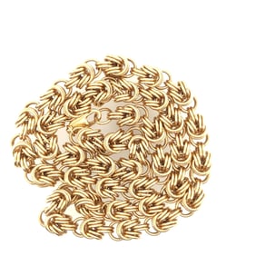 14k Yellow Gold link in link chain.