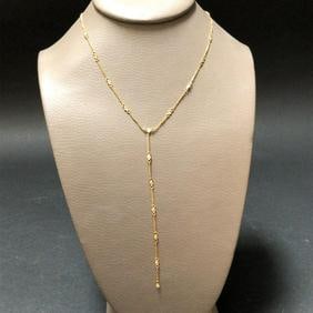 18K Yellow Gold Diamond Necklace