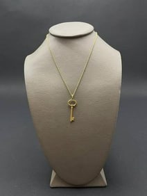 18K Yellow Gold Tiffany & Co. Key Necklace.