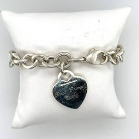 Tiffany & Co 925 Heart Bracelet.