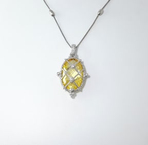Judith Ripka Sterling Silver Necklace – Signature Designer Style, Bold & Elegant