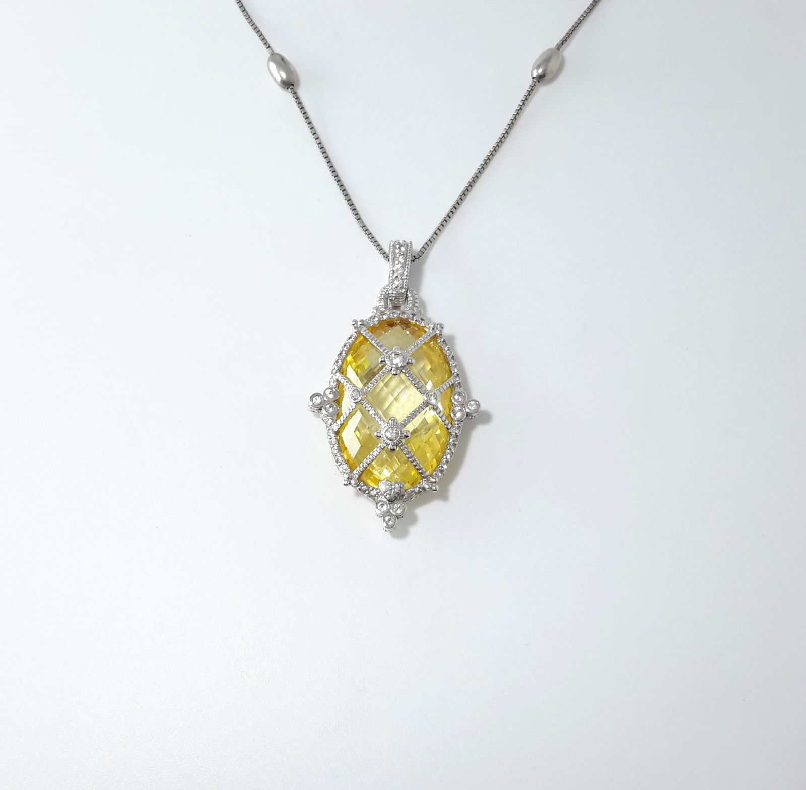 Judith Ripka Sterling Silver Necklace – Signature Designer Style, Bold & Elegant (1 of 6)