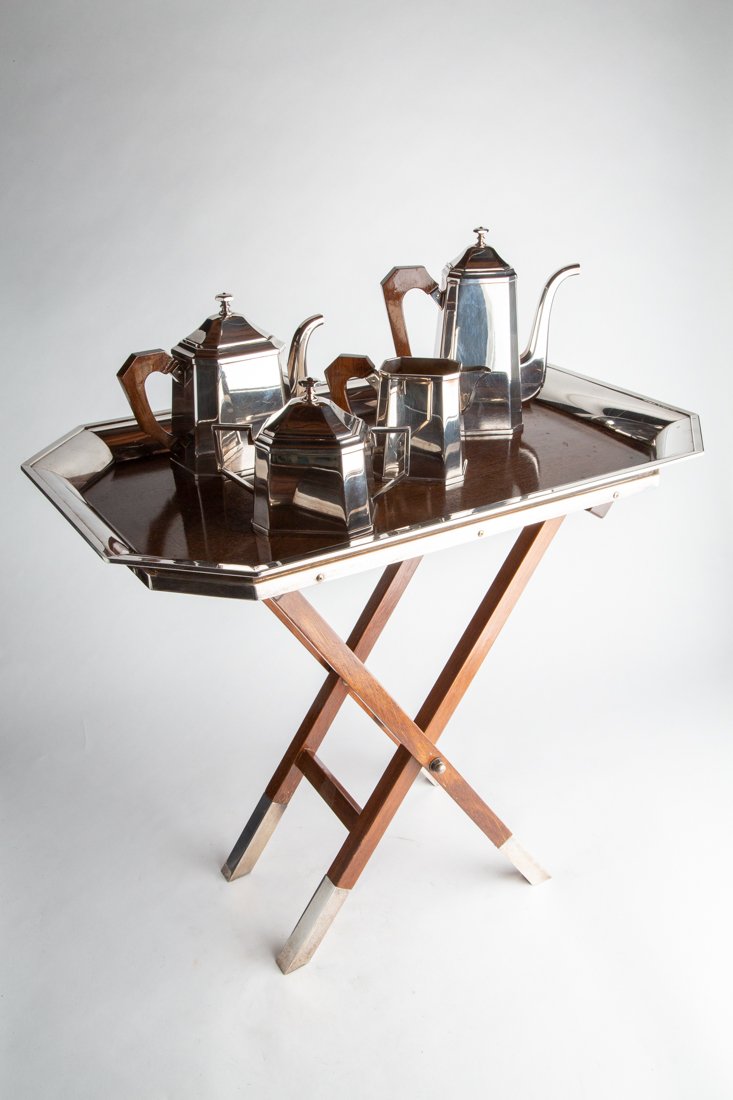 Modernist ST.James. Silver Plated Tea Service Set (1 of 7)