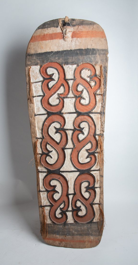 Beautiful Papua New Guinea Traditional Tribal Shield (1 of 4)