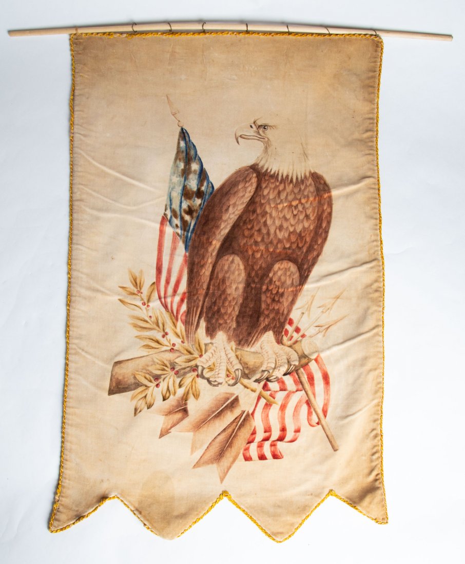 20th C USA American Eagle Banner/Flag (1 of 6)