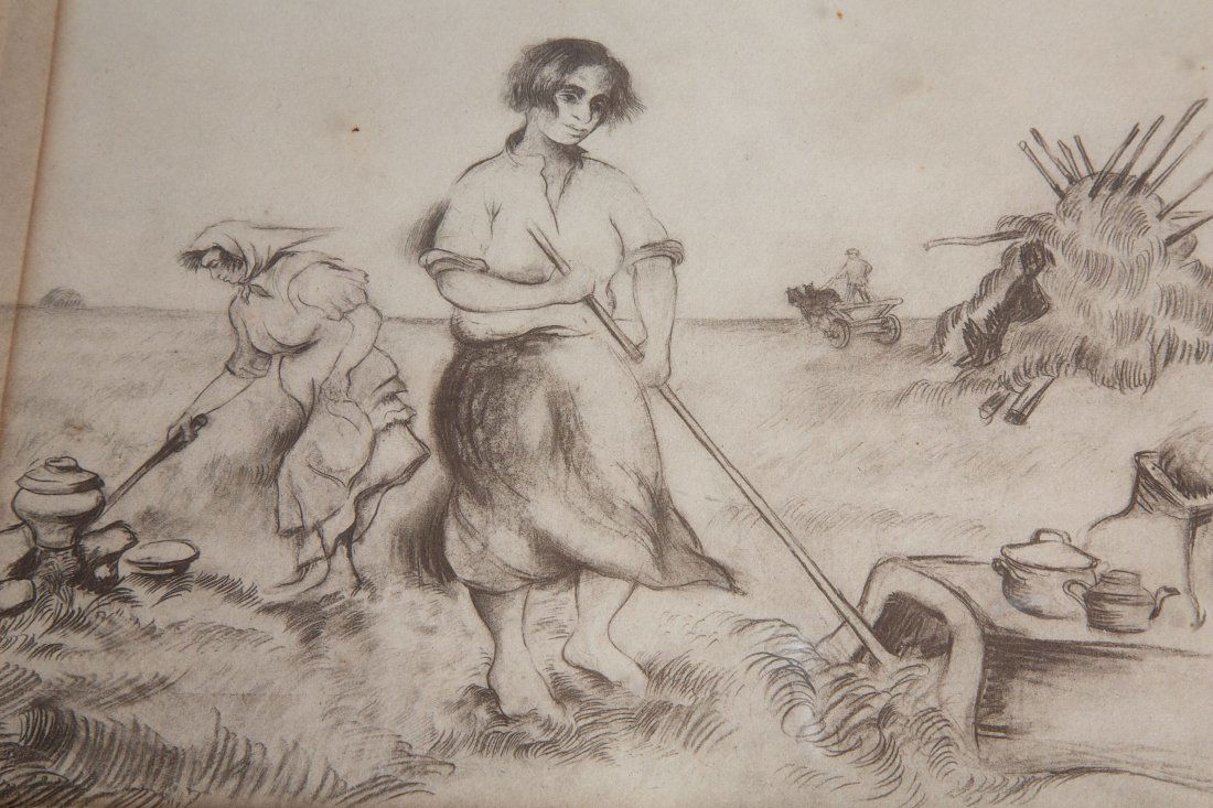 Pair of Issachar Ber Ryback Judaica Etchings c.1930s (1 of 8)